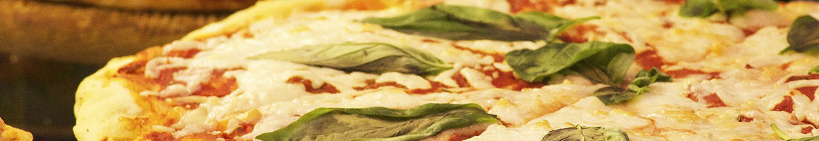 Eating Italian Pizza Sandwich at Chicago Dough Company - New Lenox restaurant in New Lenox, IL.